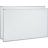 Global Industrial 60 x 48 Porcelain Dry Erase White Board, Aluminum Frame, 2PK 695654PK